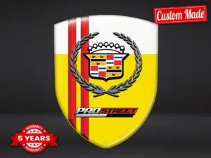 Cadillac Pegatinas Silicona Logo Limitado Cúpula Carreras Estilo ST